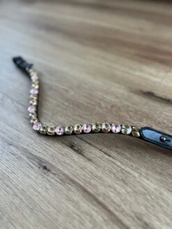 SD Design Bespoke Browband - Dark Beige, Light Gold & Light Pink