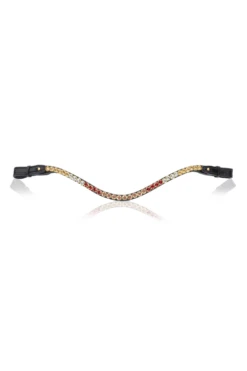 Utzon Equestrian Elegant Browband Quatre Ruby