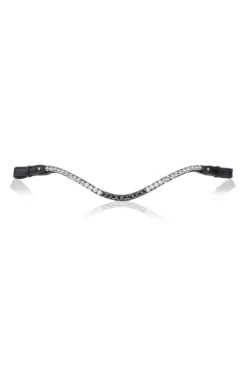 Utzon Equestrian Elegant Browband Quatre Ebony