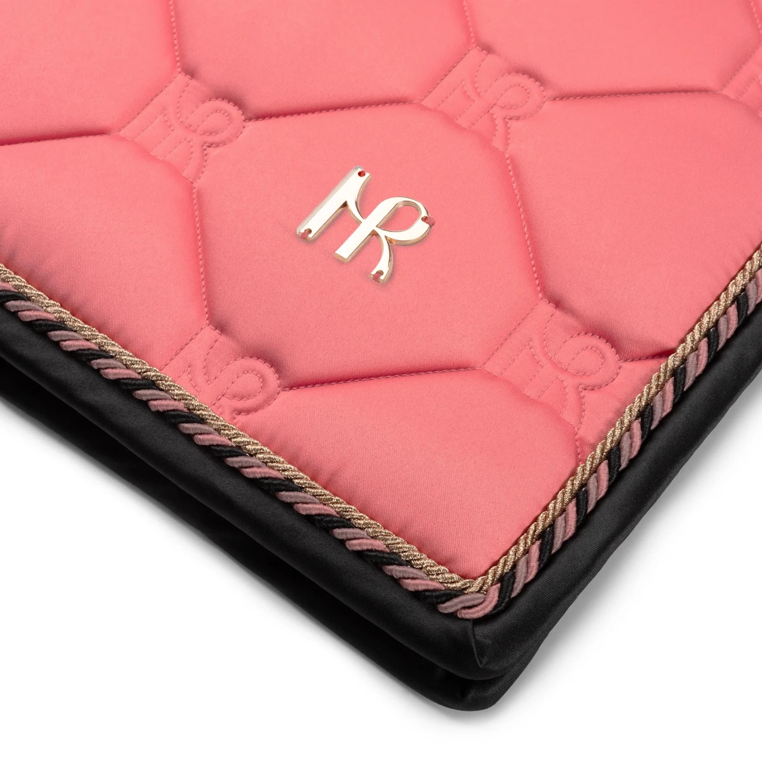 Mrs Ros Charmer Dressage Saddle Pad Coral 2 Mrs Ros Charmer Dressage Saddle Pad Coral - Image 2
