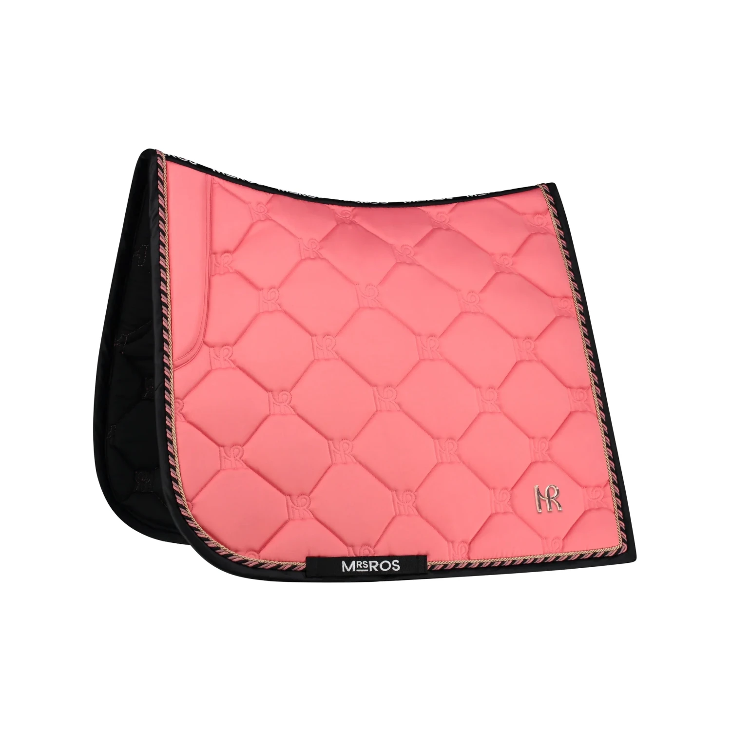 Mrs Ros Charmer Dressage Saddle Pad Coral 1 Mrs Ros Charmer Dressage Saddle Pad Coral