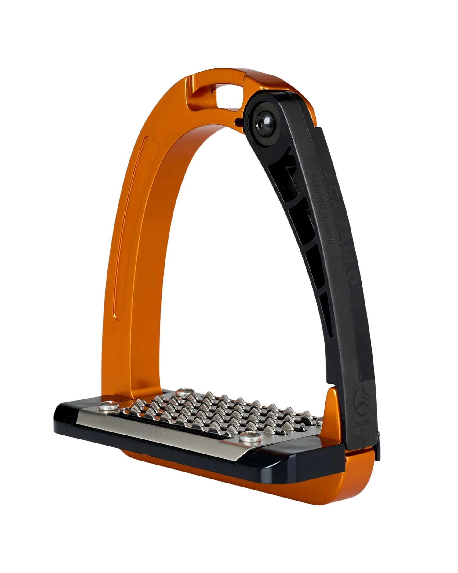 Acavallo Arena AluPro Junior Stirrups Orange 1 Acavallo Arena AluPro Junior Stirrups Orange
