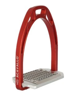 Acavallo Arco Evolution AluPro Stirrups Red -Lemieux Store 1484121