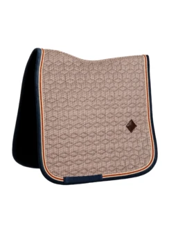 Kentucky Horsewear Kentucky Pied-de-Poule Dressage Saddle Pad Bordeaux/Navy