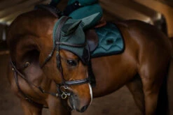Equestrian Stockholm Ear Bonnet Sycamore Green -Lemieux Store 2222