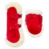 Kentucky Horsewear Kentucky Velvet Fleece Bamboo Tendon & Fetlock Boots Red