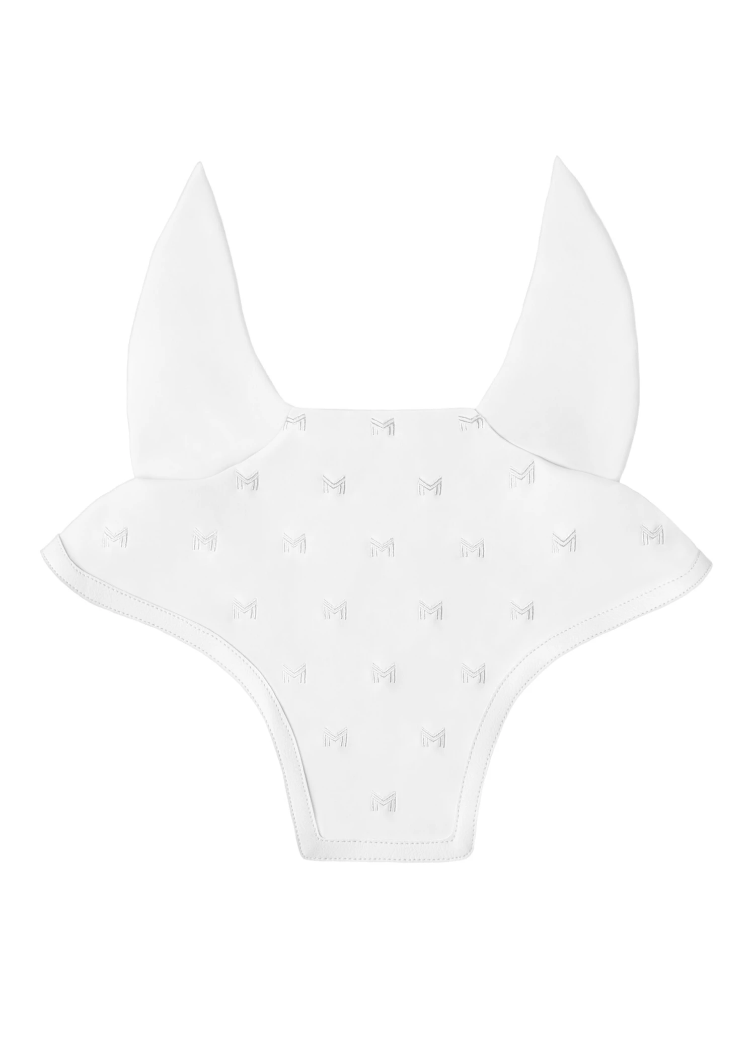 Maximilian Stamp Ear Bonnet White 1 Maximilian Stamp Ear Bonnet White