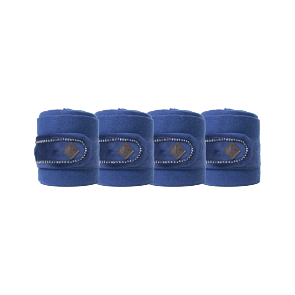 Kentucky Horsewear Velvet Pearls Bandages Navy 2 Kentucky Horsewear Velvet Pearls Bandages Navy - Image 2