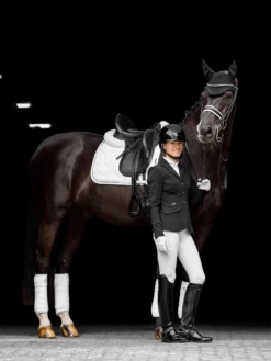 LeMieux Crystal Suede Dressage Saddle Pad White -Lemieux Store 4 9ffdf826 6a97 4a67 bff5 78964c71316a