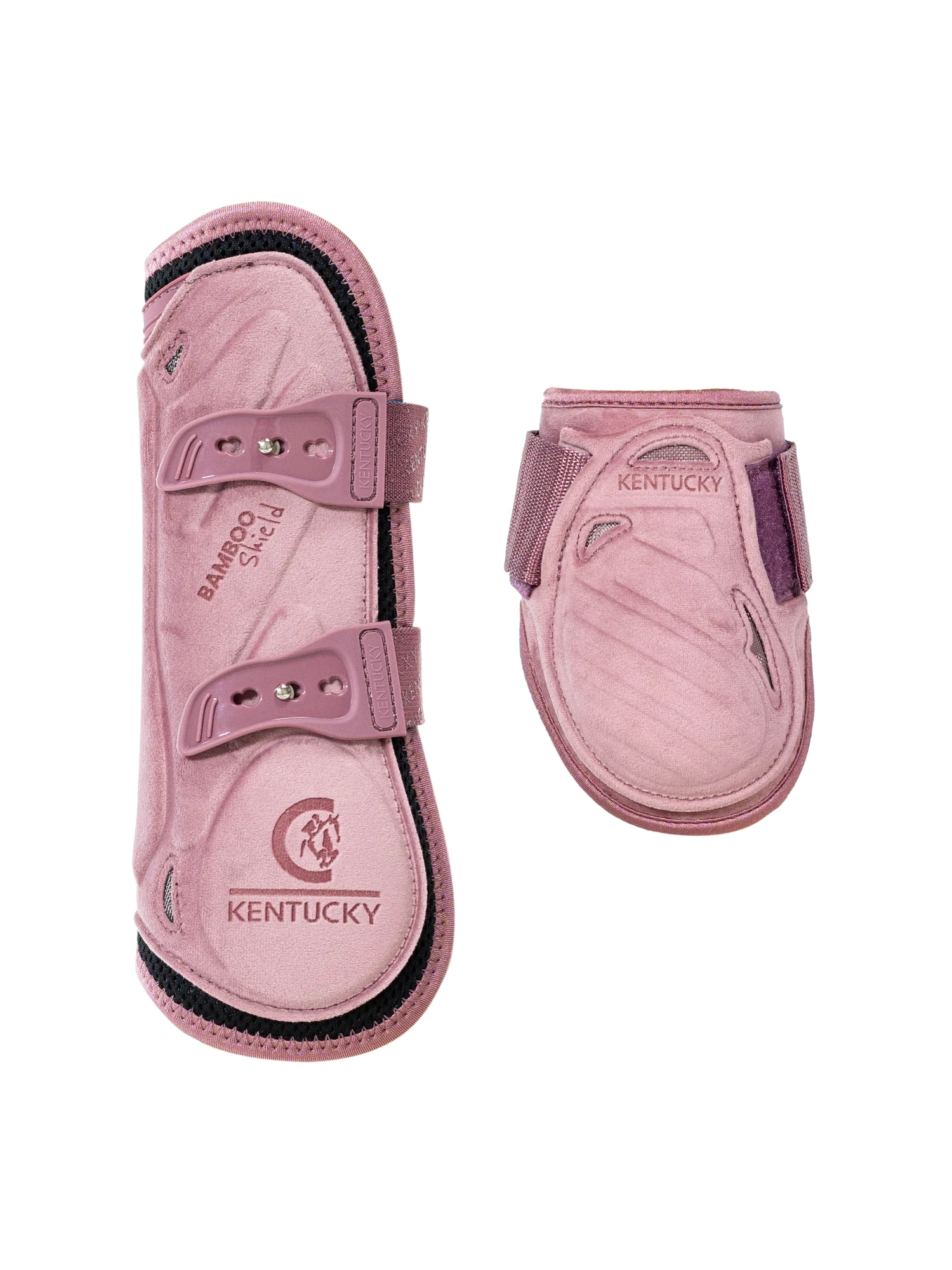 Kentucky Horsewear Kentucky Velvet Bamboo Tendon & Fetlock Boots Old Rose 1 Kentucky Horsewear Kentucky Velvet Bamboo Tendon & Fetlock Boots Old Rose
