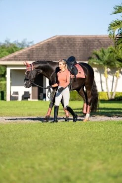 Equestrian Stockholm Classic Mesh Brushing Boots Coral -Lemieux Store CORAL V2 12