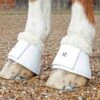 Premier Equine Carbon Tech Techno Wool Over Reach Boots White