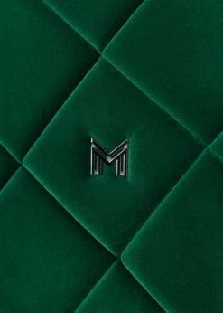 Maximilian Velvet Dressage Saddle Pad Jade -Lemieux Store DETALLEJADE1