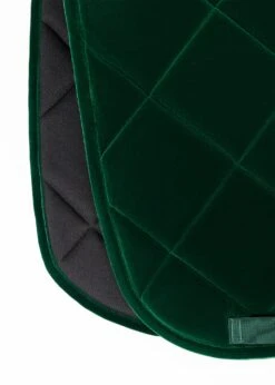 Maximilian Velvet Dressage Saddle Pad Jade -Lemieux Store DETALLEJADE2