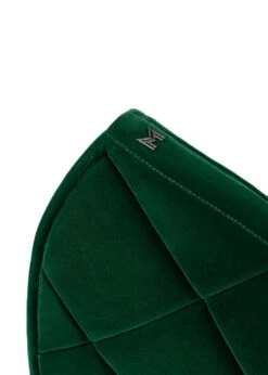 Maximilian Velvet Dressage Saddle Pad Jade -Lemieux Store DETALLEJADE3