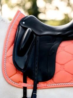 PS Of Sweden Cotton Signature Dressage Saddle Pad Coral -Lemieux Store DSC 2648 1