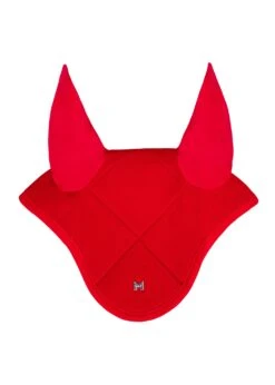 Maximilian Velvet Ear Bonnet Crimson