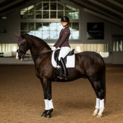 Equestrian Stockholm Modern Dressage Saddle Pad White Moonless Night 7 Equestrian Stockholm Modern Dressage Saddle Pad White Moonless Night -Lemieux Store ESMoonlessNight 1