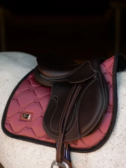 Equestrian Stockholm Jump Saddle Pad Soft Rouge -Lemieux Store ESSoftRouge 6