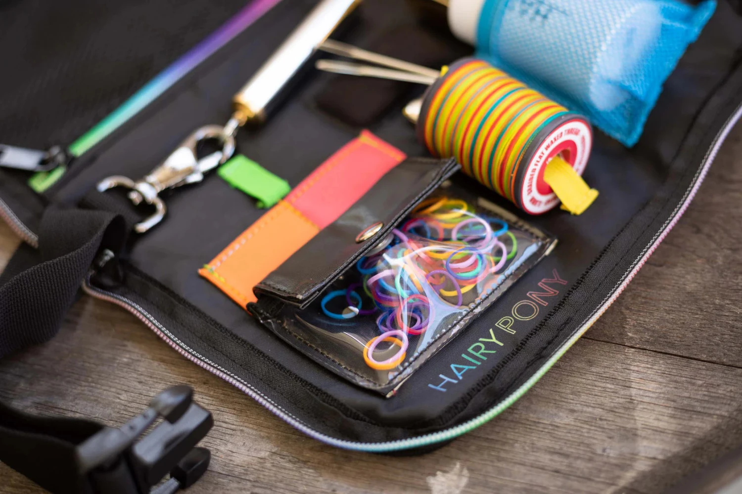 Hairy Pony Kids Rainbow Plaiting Bands 3 Hairy Pony Kids Rainbow Plaiting Bands - Image 3