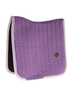 Kentucky Horsewear Kentucky Velvet Contrast Dressage Saddle Pad Royal Purple