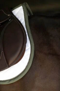 Equestrian Stockholm Modern Jump Saddle Pad White Striking Valley -Lemieux Store MG 0173
