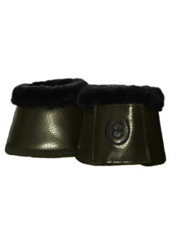 Equestrian Stockholm Fleece Bell Boots Deep Olivine