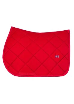 Maximilian Velvet Jump Saddle Pad Crimson