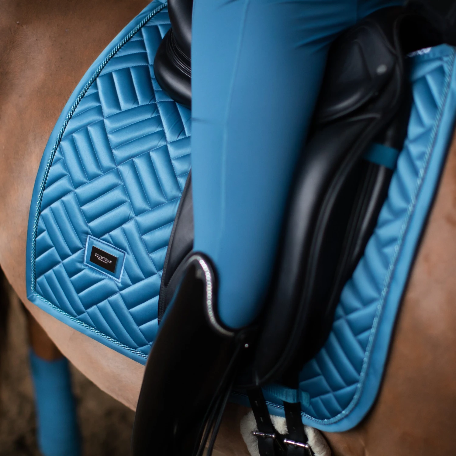 Equestrian Stockholm Maze Dressage Saddle Pad Amalfi Coast 2 Equestrian Stockholm Maze Dressage Saddle Pad Amalfi Coast - Image 2