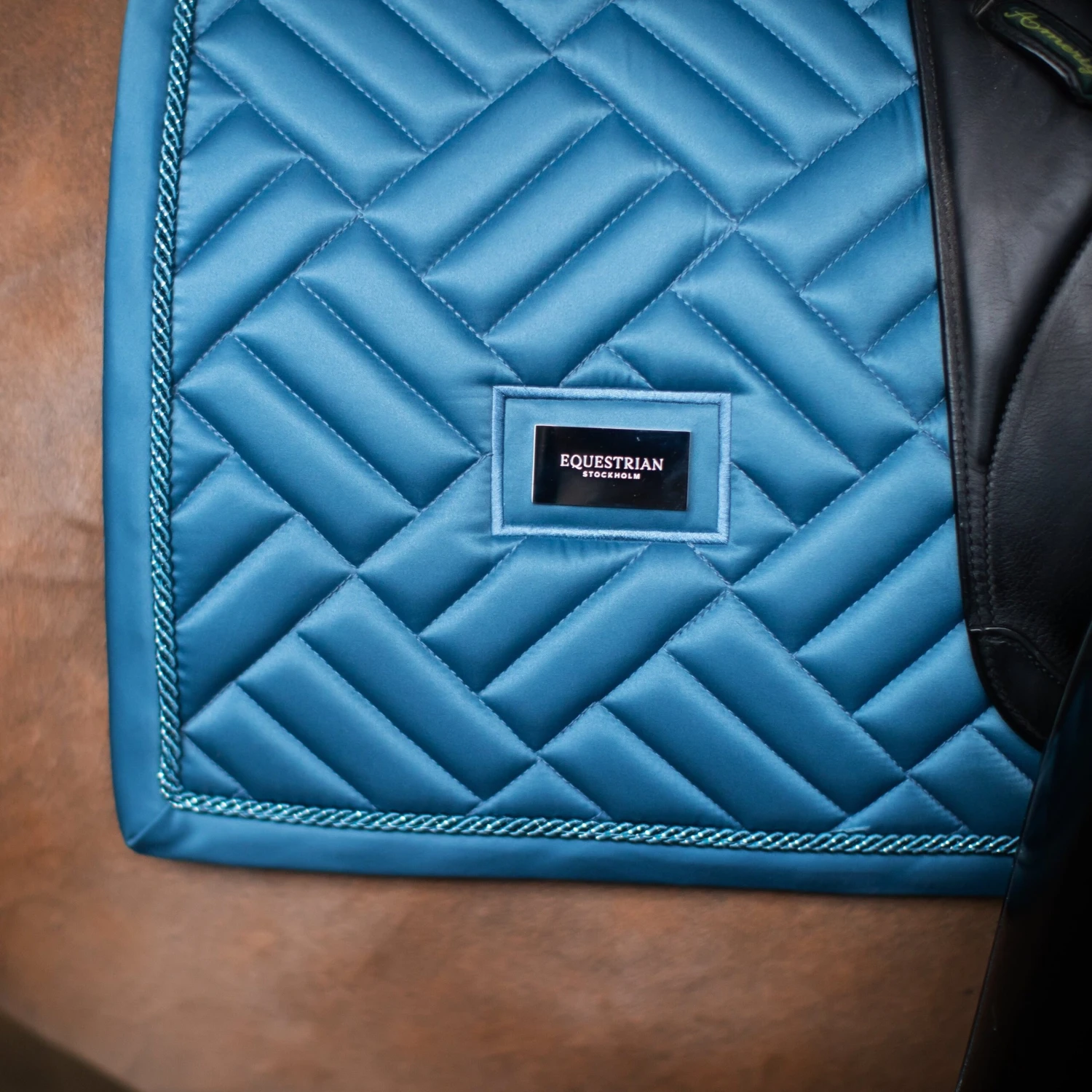 Equestrian Stockholm Maze Dressage Saddle Pad Amalfi Coast 4 Equestrian Stockholm Maze Dressage Saddle Pad Amalfi Coast - Image 4