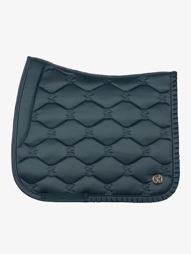 PS Of Sweden Ruffle Dressage Saddle Pad Midnight Green 1 PS Of Sweden Ruffle Dressage Saddle Pad Midnight Green