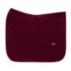 Maximilian Velvet Dressage Saddle Pad Ruby