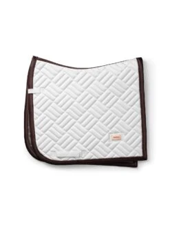 Equestrian Stockholm Modern Dressage Saddle Pad White Moonless Night