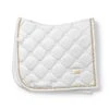 Equestrian Stockholm Dressage Saddle Pad White Perfection Gold