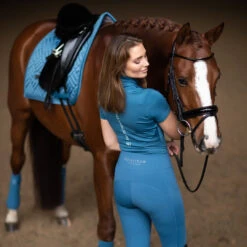 Equestrian Stockholm Maze Dressage Saddle Pad Amalfi Coast 7 Equestrian Stockholm Maze Dressage Saddle Pad Amalfi Coast -Lemieux Store amalfi coast riding tights ridtights reitleggins rijleggings on1