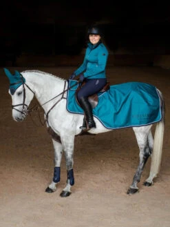 Equestrian Stockholm Exercise Rug Aurora Blues 5 Equestrian Stockholm Exercise Rug Aurora Blues -Lemieux Store aurora blues exercise rug landtacke trainingsdecke training deken hov