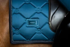 Equestrian Stockholm Dressage Saddle Pad Blue Meadow -Lemieux Store blue m3 2