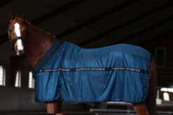 Equestrian Stockholm Cooler Rug Blue Meadow -Lemieux Store blue meadow cooler rug svettacke schweibdecke zweetdeken on3 1