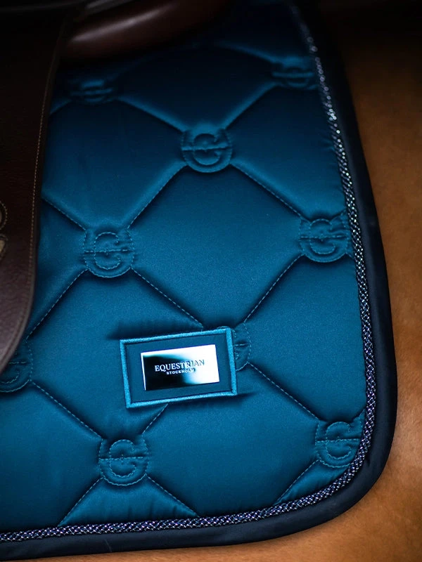 Equestrian Stockholm Jump Saddle Pad Blue Meadow 2 Equestrian Stockholm Jump Saddle Pad Blue Meadow - Image 2