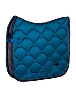 Equestrian Stockholm Dressage Saddle Pad Blue Meadow -Lemieux Store blue meadow cob