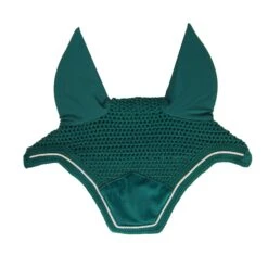 Kentucky Horsewear Kentucky Velvet Wellington Ear Bonnet Dark Green