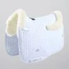 Premier Equine Merino Wool European Dressage Saddle Pad White/White