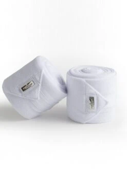 Equestrian Stockholm Bandages White Perfection Silver