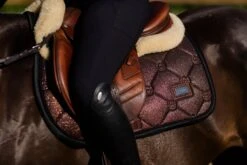 Equestrian Stockholm Jump Saddle Pad Mahogany Glimmer -Lemieux Store image bbe34b12 949a 4ac4 a744 4ba82bb3a944