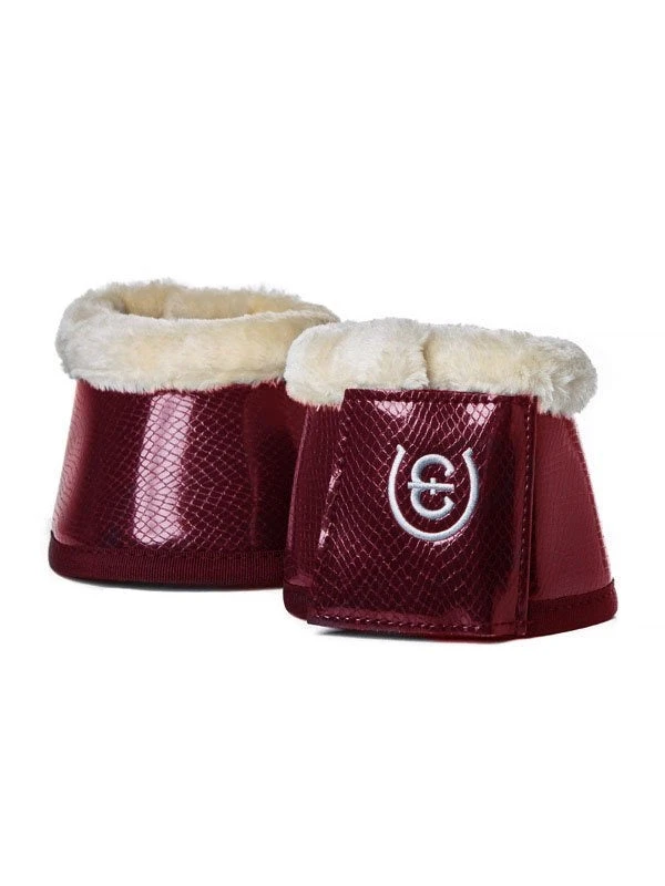 Equestrian Stockholm Fleece Bell Boots Bordeaux 1 Equestrian Stockholm Fleece Bell Boots Bordeaux