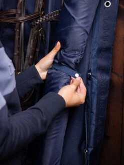 LeMieux Twin Bridle Bag Navy 9 LeMieux Twin Bridle Bag Navy -Lemieux Store it04967 lifestyle twinbridlebag navy 5