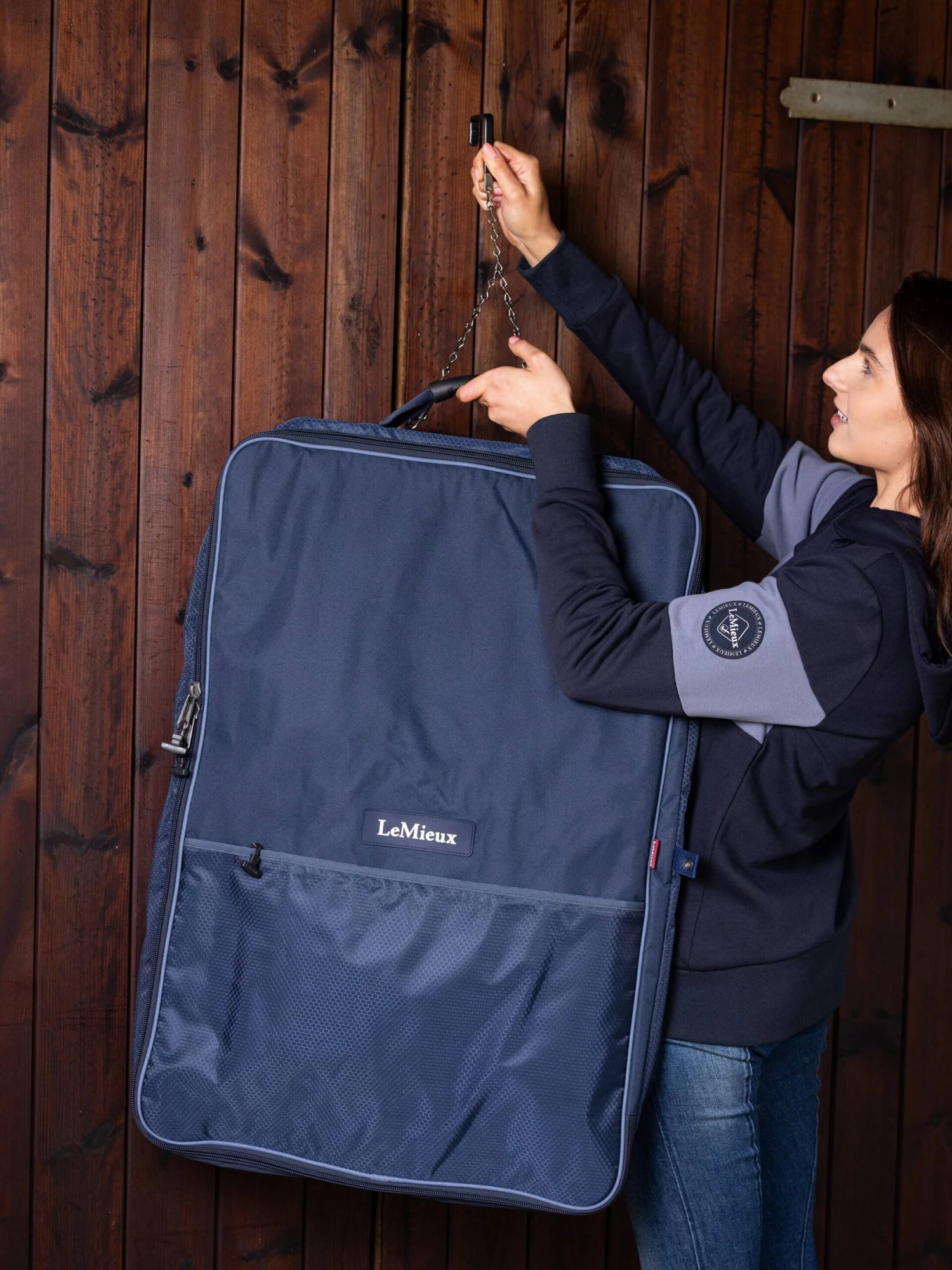 LeMieux Twin Bridle Bag Navy 6 LeMieux Twin Bridle Bag Navy - Image 6