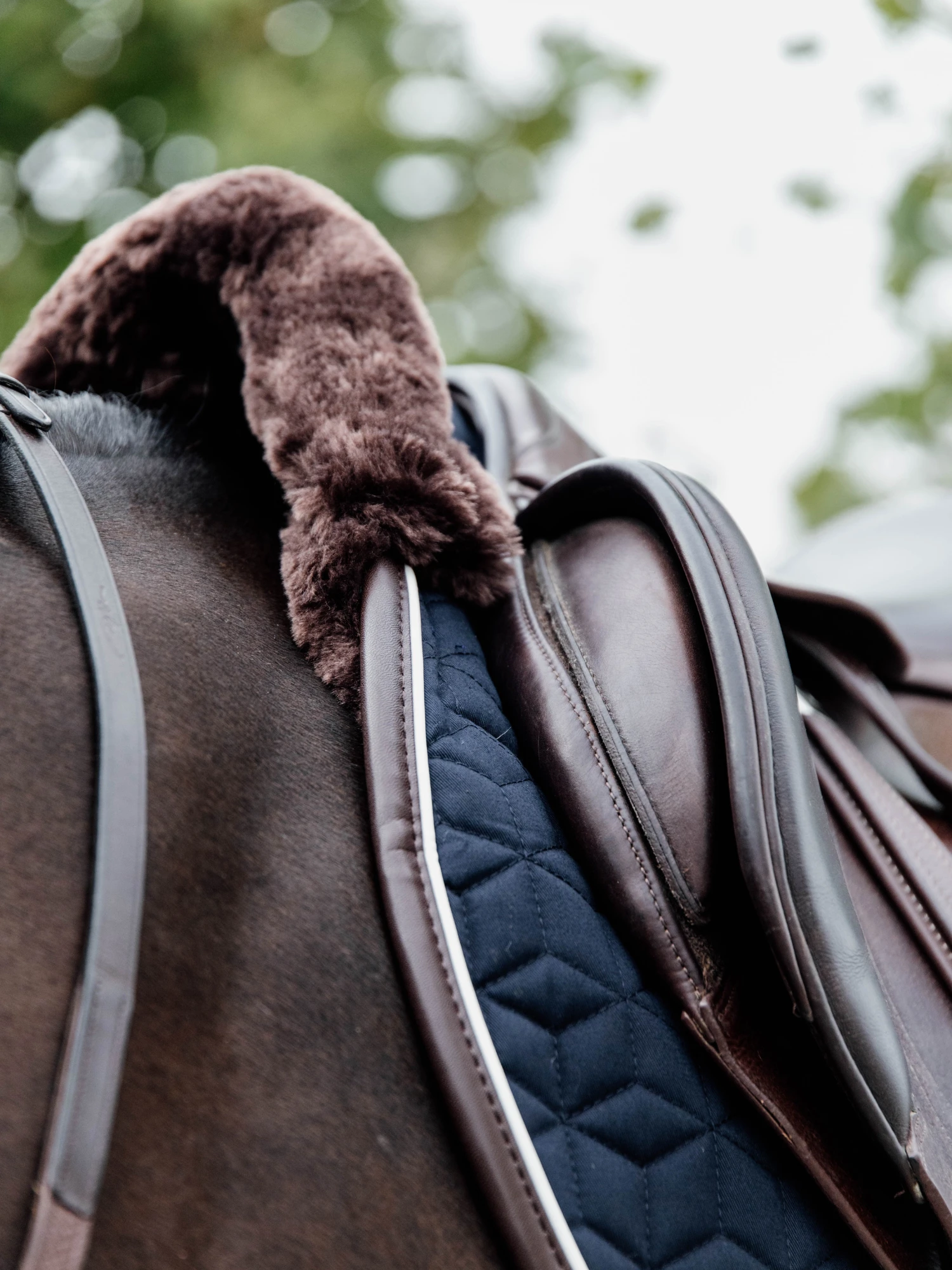 Kentucky Horsewear Kentucky Skin Friendly Jump Saddle Pad Navy 3 Kentucky Horsewear Kentucky Skin Friendly Jump Saddle Pad Navy - Image 3