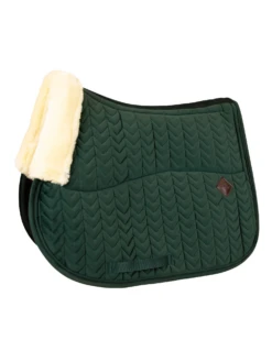 Kentucky Horsewear Kentucky Skin Friendly Velvet Jump Saddle Pad Pine Green