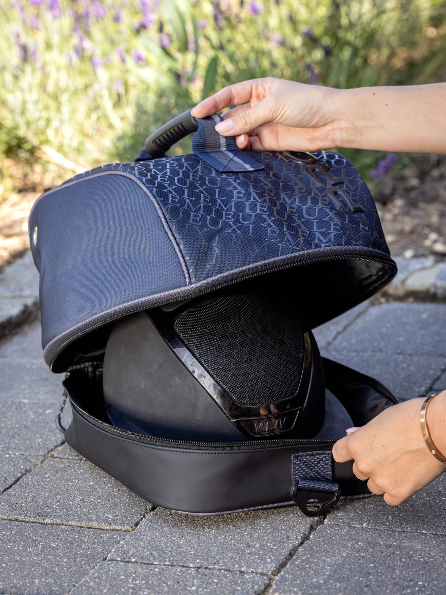 LeMieux Elite Pro Hat Box Navy 2 LeMieux Elite Pro Hat Box Navy - Image 2